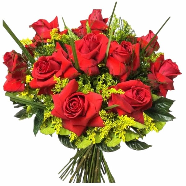Maço 12 rosas vermelhas + 01 La Creme